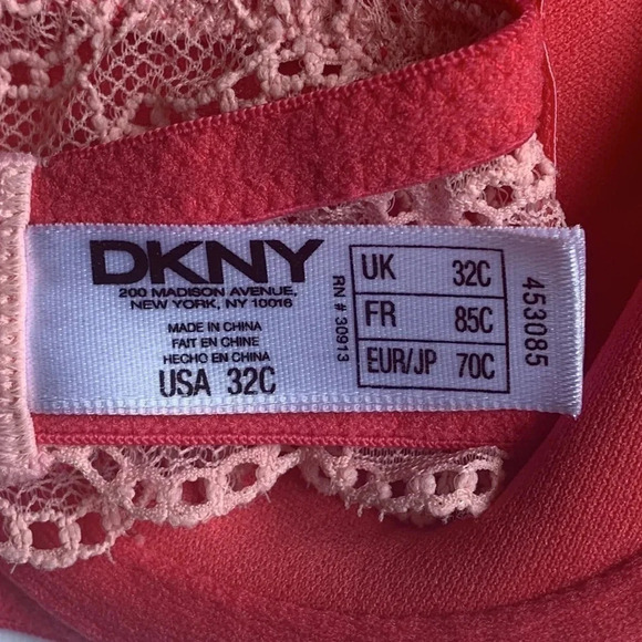 DKNY Underwire Bra Raspberry 32C - Picture 10 of 11
